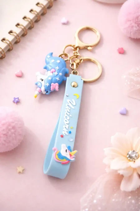 Masoomiyat Dreamy Unicorn Silicone Keychains Charm