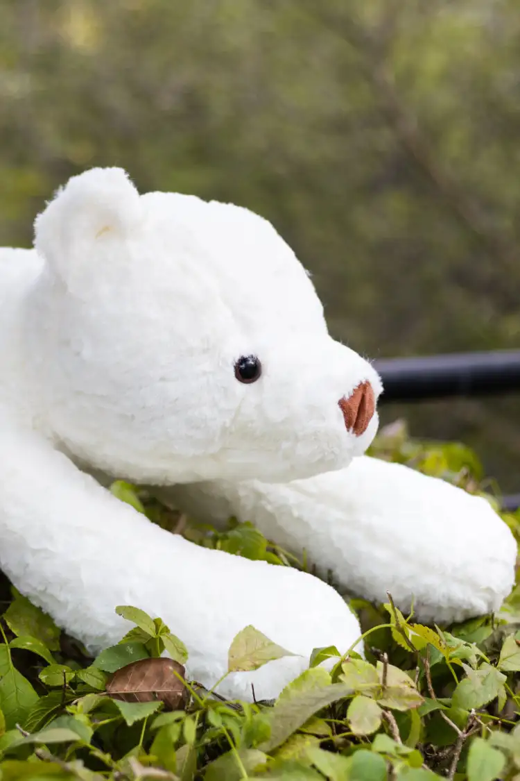 Masoomiyat Cute Polar Bear Plush Toy Cum Baby Pillow - Image 2