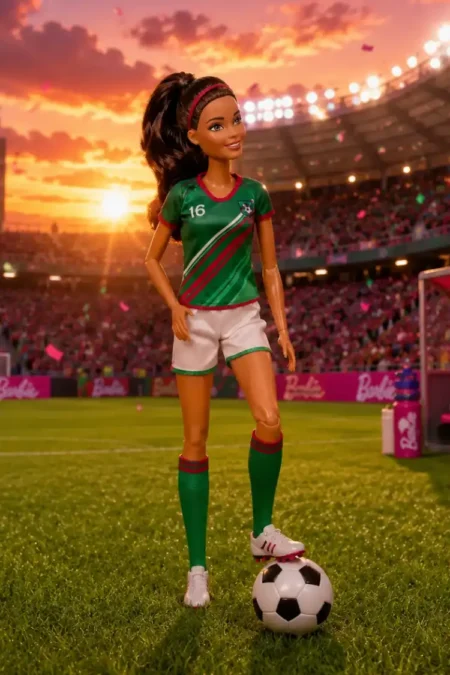Barbie Goal Star Soccer Doll