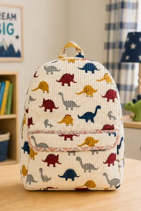 Masoomiyat Dino Adventure Kids Quilted Backpack